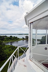 View From Great Captain Island Lighthouse Tower in Connecticut